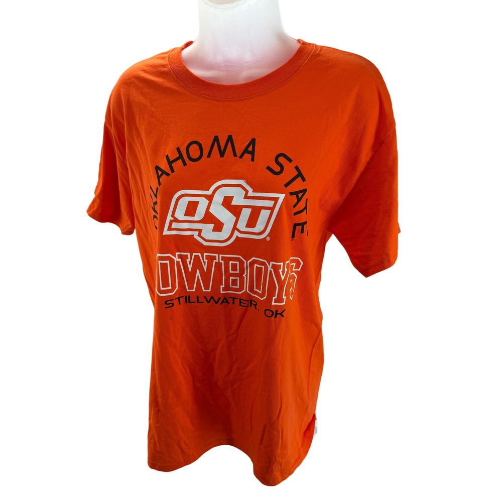 Oklahoma State Cowboys OSU Graphic Orange Tee‎ Shirt Medium NEW